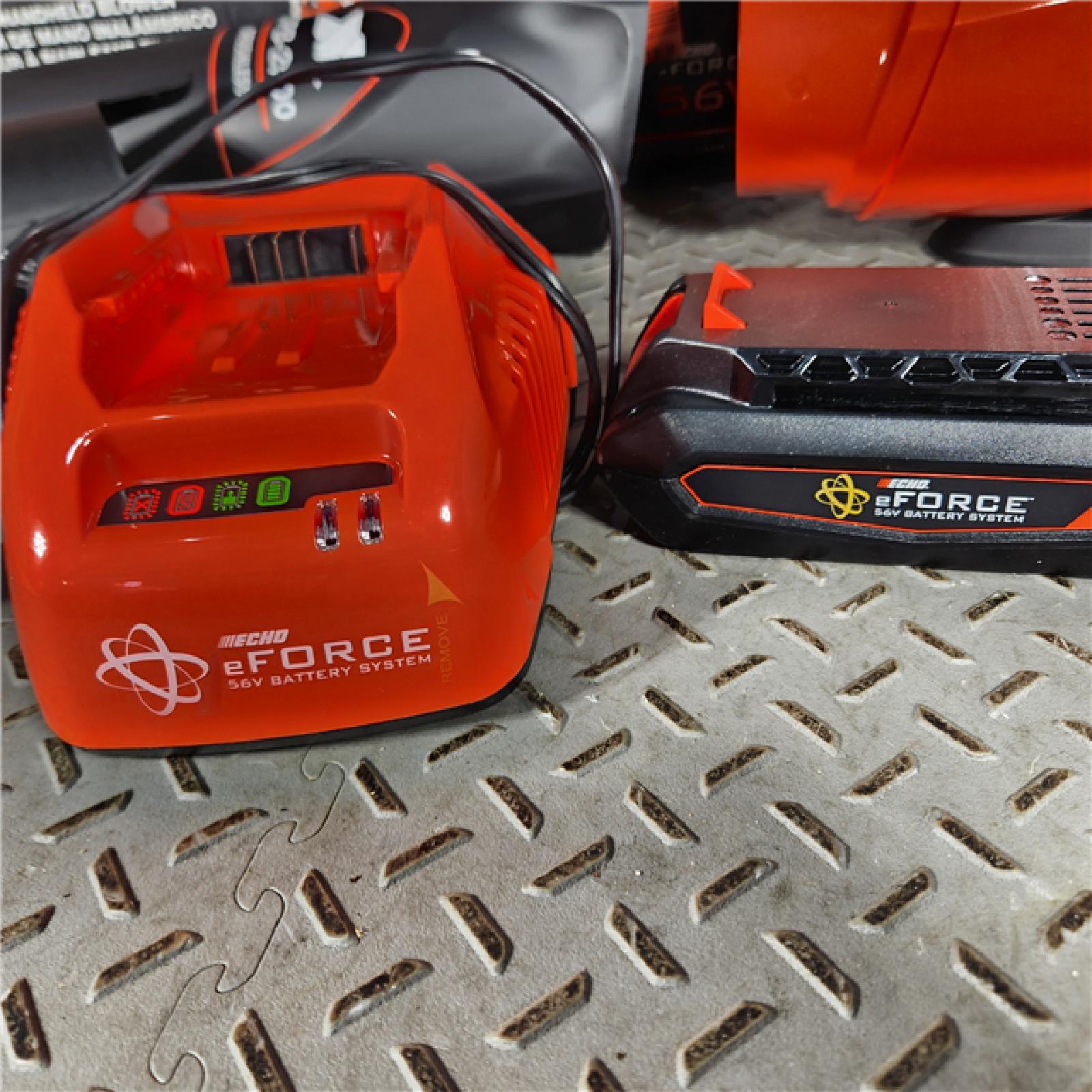 Houston Location - AS-IS Echo EFORCE 56V X Series 151 MPH 526 CFM Cordless Battery Handheld Leaf Blower with 2.5Ah Battery and Charger - Appears IN GOOD Condition