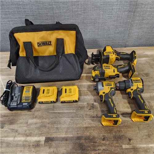 HOUSTON LOCATION - AS-IS DEWALT 4 TOOL COMBO KIT W/ (2) BATTERY & CHARGER