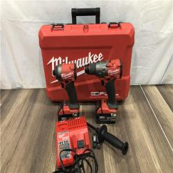 AS-IS Milwaukee FUEL 18V Lithium-Ion Brushless Cordless Hammer Drill and Impact Driver Combo Kit