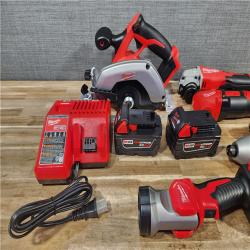 HOUSTON LOCATION - AS - IS M18 18-Volt Lithium-Ion Cordless Combo Kit (6-Tool) with 2-Batteries  Charger and Tool Bag