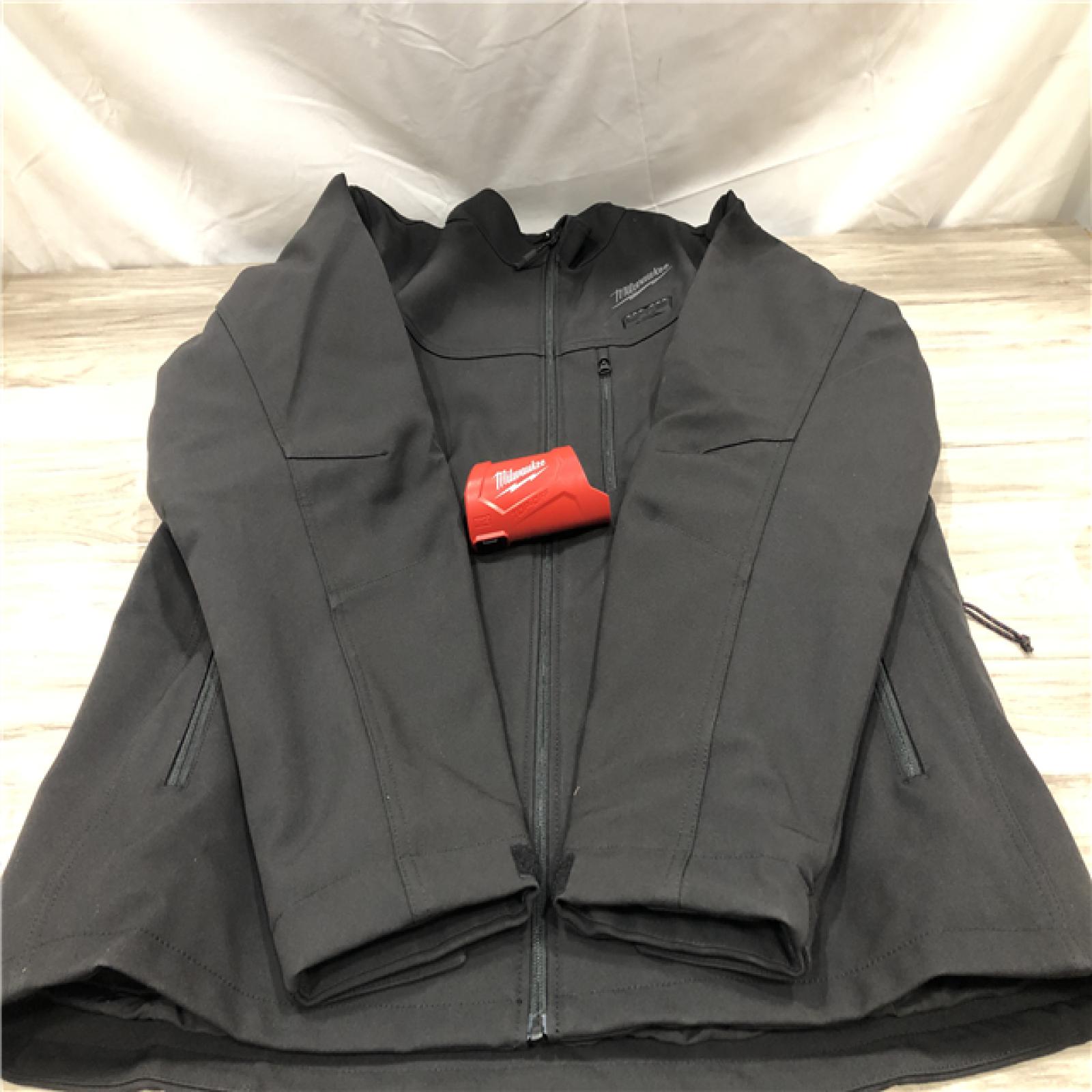 AS-IS Milwaukee Men's X-Large M12 12V Cordless TOUGHSHELL Black Heated Jacket (Jacket/Charger Only)