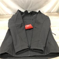 AS-IS Milwaukee Men's X-Large M12 12V Cordless TOUGHSHELL Black Heated Jacket (Jacket/Charger Only)