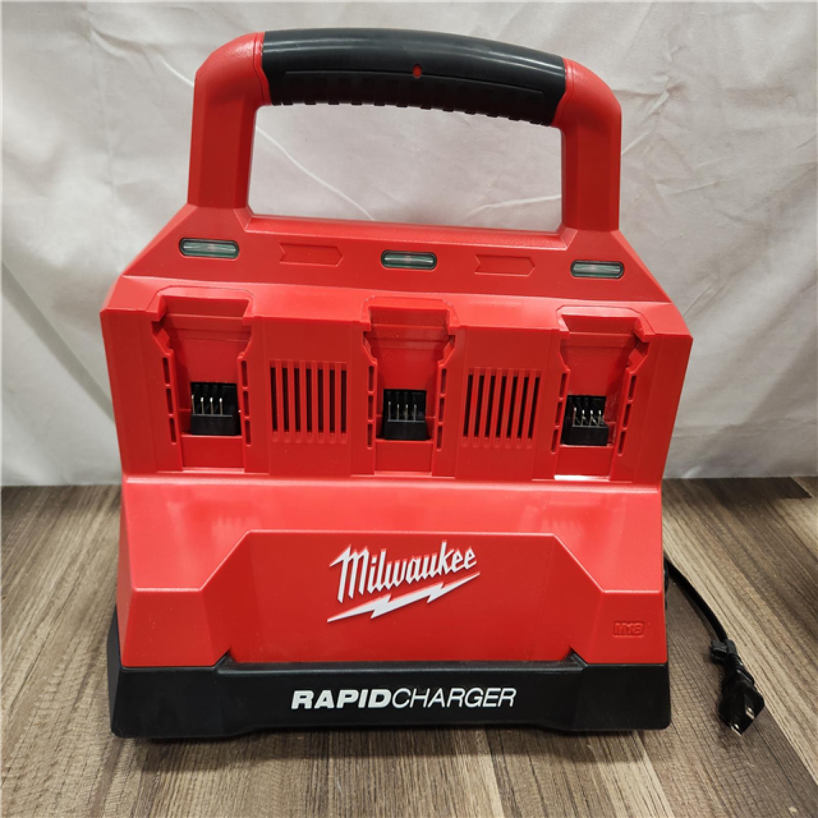 AS-IS- Milwaukee M18 Packout Six Bay Rapid Charger (Tool-Only)