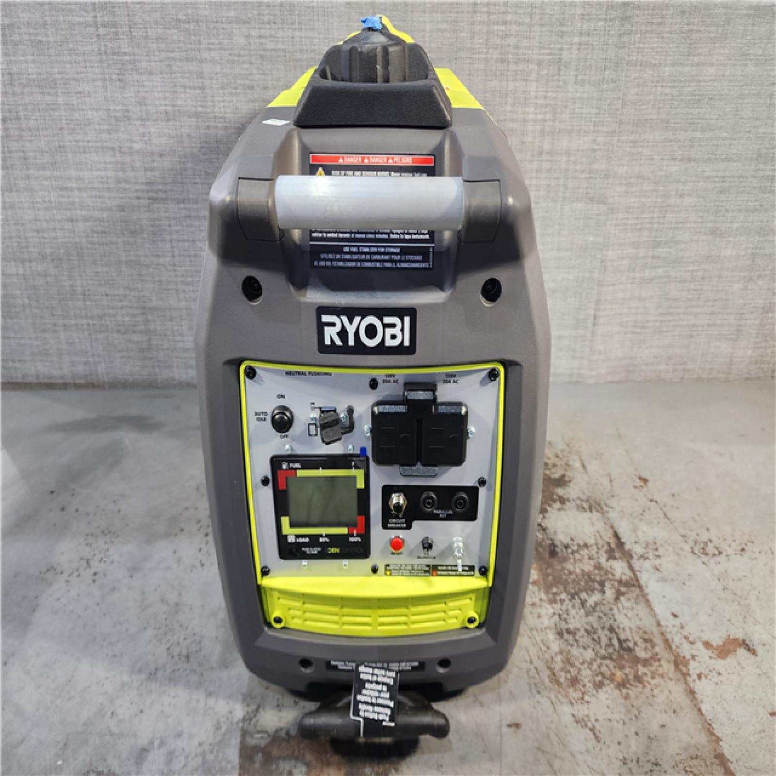 HOUSTON LOCATION - AS-IS RYOBI 2,300-Watt Recoil Start Bluetooth Super Quiet Gasoline Powered Digital Inverter Generator with CO Shutdown Sensor