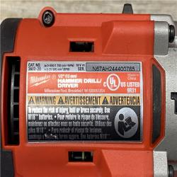 AS-IS Milwaukee 18V Lithium-Ion Brushless Cordless 1/2 in. Compact Hammer Drill/Driver Kit