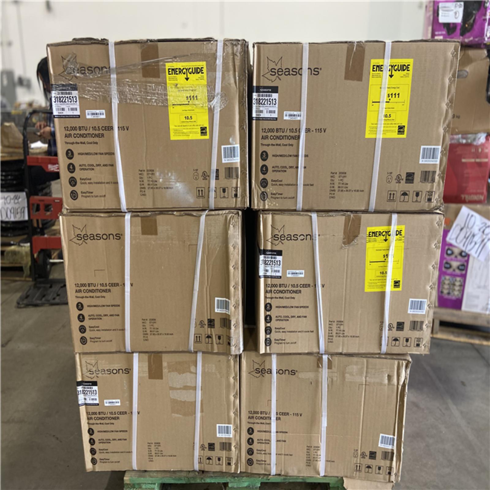 DALLAS LOCATION - Seasons 12 000 BTU 115 V Through-The-Wall Cool-Only Air Conditioners