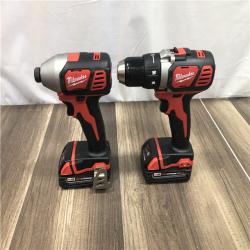 AS-IS Milwaukee 18V Lithium-Ion Cordless Drill Driver/Impact Driver Combo Kit