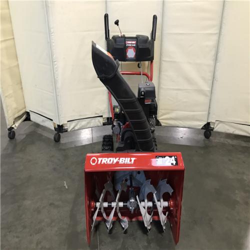 California AS-IS Troy-Bilt Storm 24 in. 208 Cc Two- Stage Gas Snow Blower with Electric Start Self Propelled