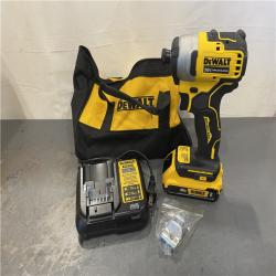 AS-IS - DeWALT ATOMIC 20V Max Lithium-Ion Brushless Cordless Compact 1/4 in. Impact Driver Kit