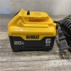 AS-IS DEWALT 20V MAX Lithium-Ion 6.0 Ah Battery and Charger