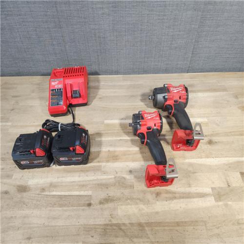 HOUSTON LOCATION - AS-IS MILWAUKEE 2 TOOL COMBO KIT W/ (2) BATTERY & CHARGER