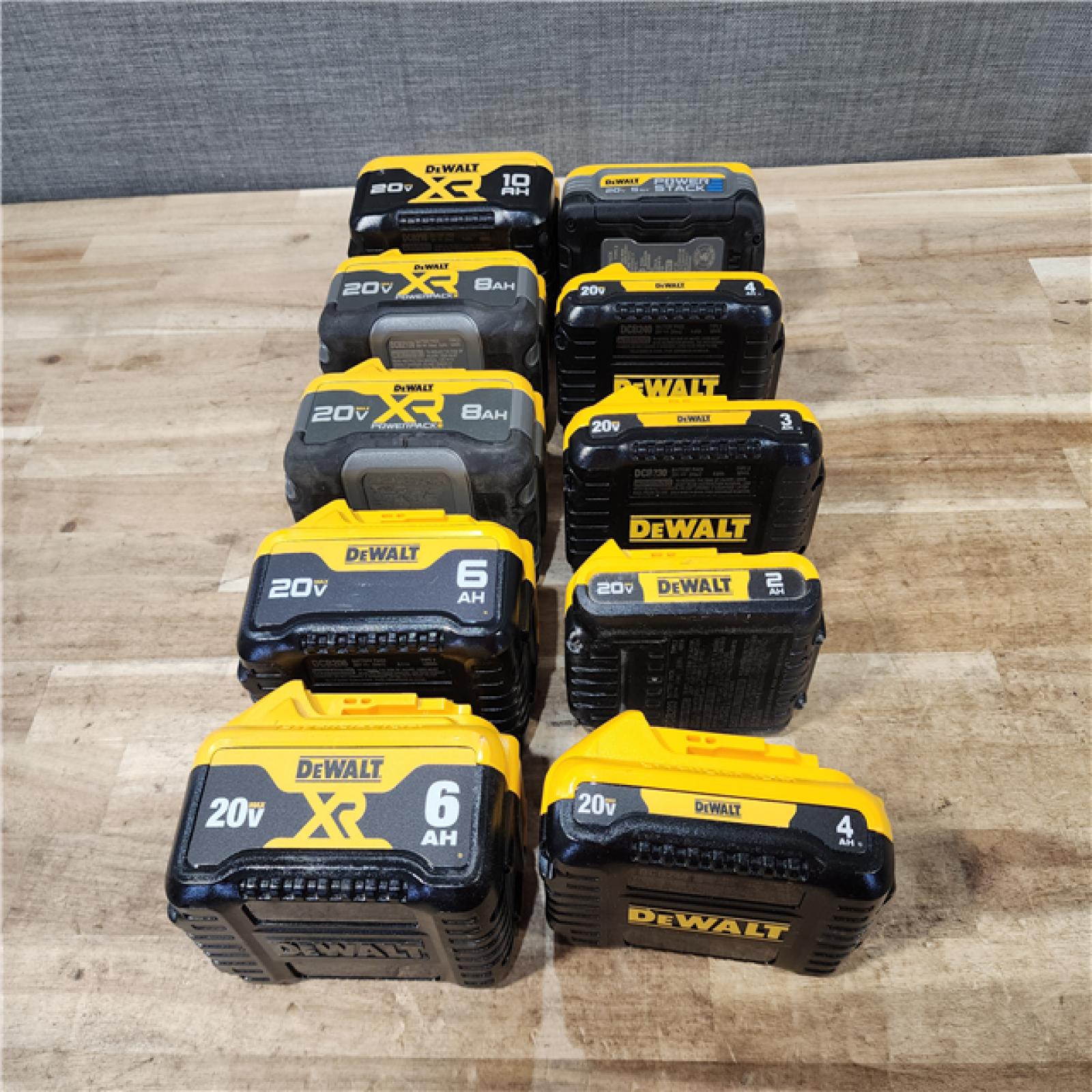 HOUSTON LOCATION - AS-IS DEWALT BATTERY PACK QTY - 10