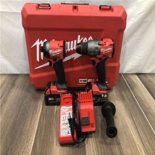 AS-IS Milwaukee FUEL 18V Lithium-Ion Brushless Cordless Hammer Drill and Impact Driver Combo Kit
