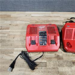 HOUSTON LOCATION - AS - IS MILWAUKEE BATTERY CHARGER PACK QTY - 2