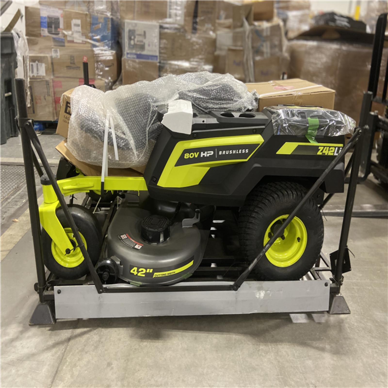 DALLAS LOCATION - RYOBI 80V HP Brushless 42 in. Battery Electric Cordless Zero Turn Riding Mower