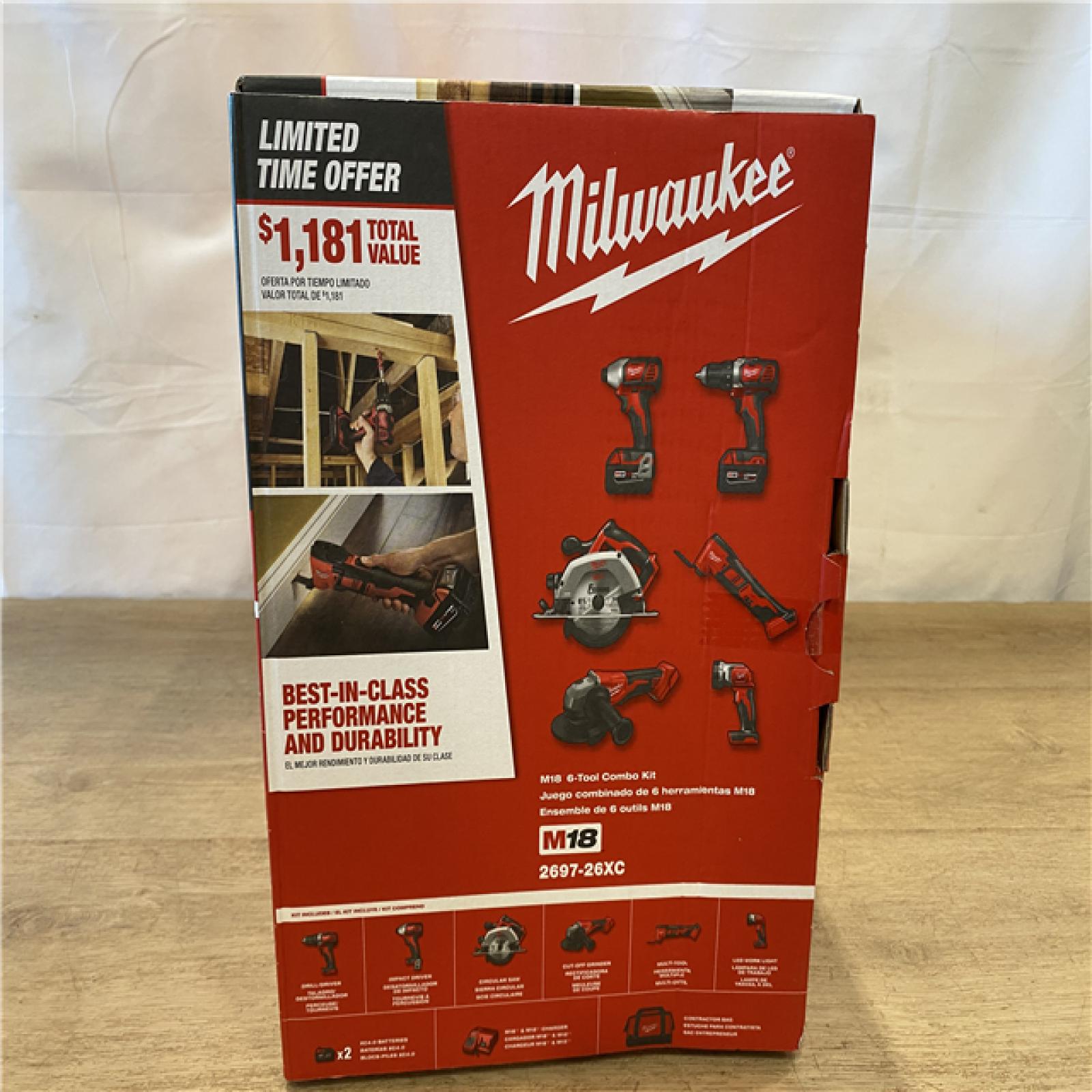 NEW! Milwaukee 18-Volt Lithium-Ion Cordless (6-Tool) Combo Kit