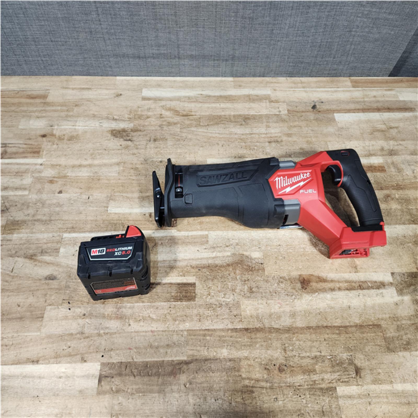 Houston Location AS-IS Milwaukee Fuel Sawzall with Battery