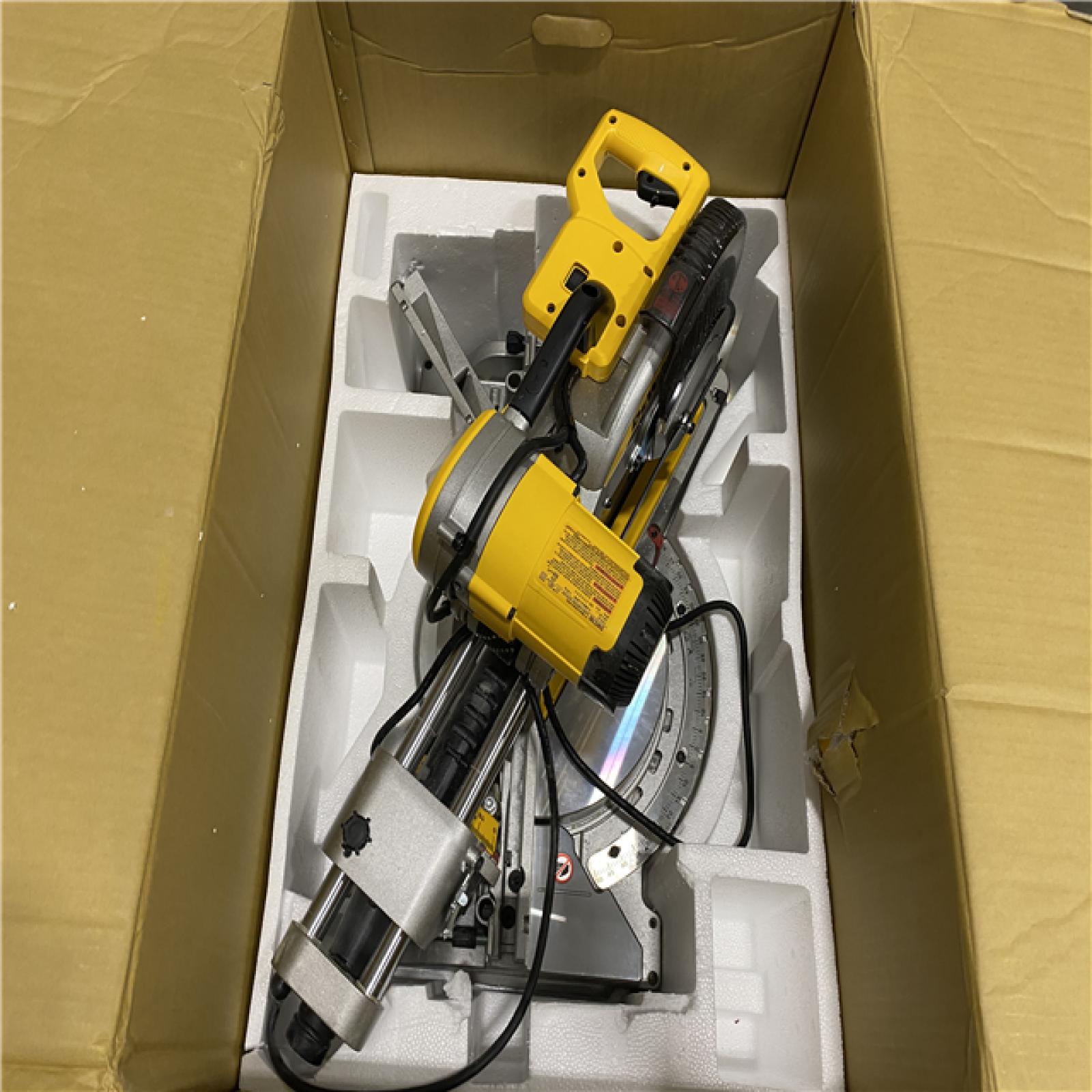 Dallas Location - As-Is DEWALT 15 Amp Corded 12 in. Double Bevel Sliding Compound Miter Saw (Lot Of 2)