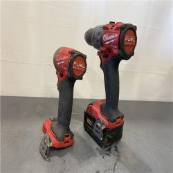AS-IS - MILWAUKEE FUEL 18V Lithium-Ion Brushless Cordless Hammer Drill and Impact Driver Combo Kit