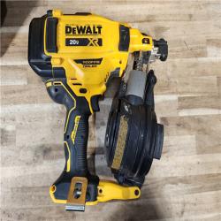HOUSTON LOCATION - AS-IS DEWALT 20V MAX Lithium-Ion 15-Degree Electric Cordless Roofing Nailer Kit