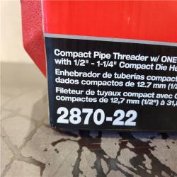 NEW Milwaukee 2870-22 M18 18V FUEL Cordless Compact Pipe Threader W/ ONE KEY Kit