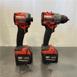 AS-IS - Milwaukee M18 FUEL 18V Lithium-Ion Brushless Cordless Hammer Drill and Impact Driver Combo Kit (2-Tool) with 2 Batteries