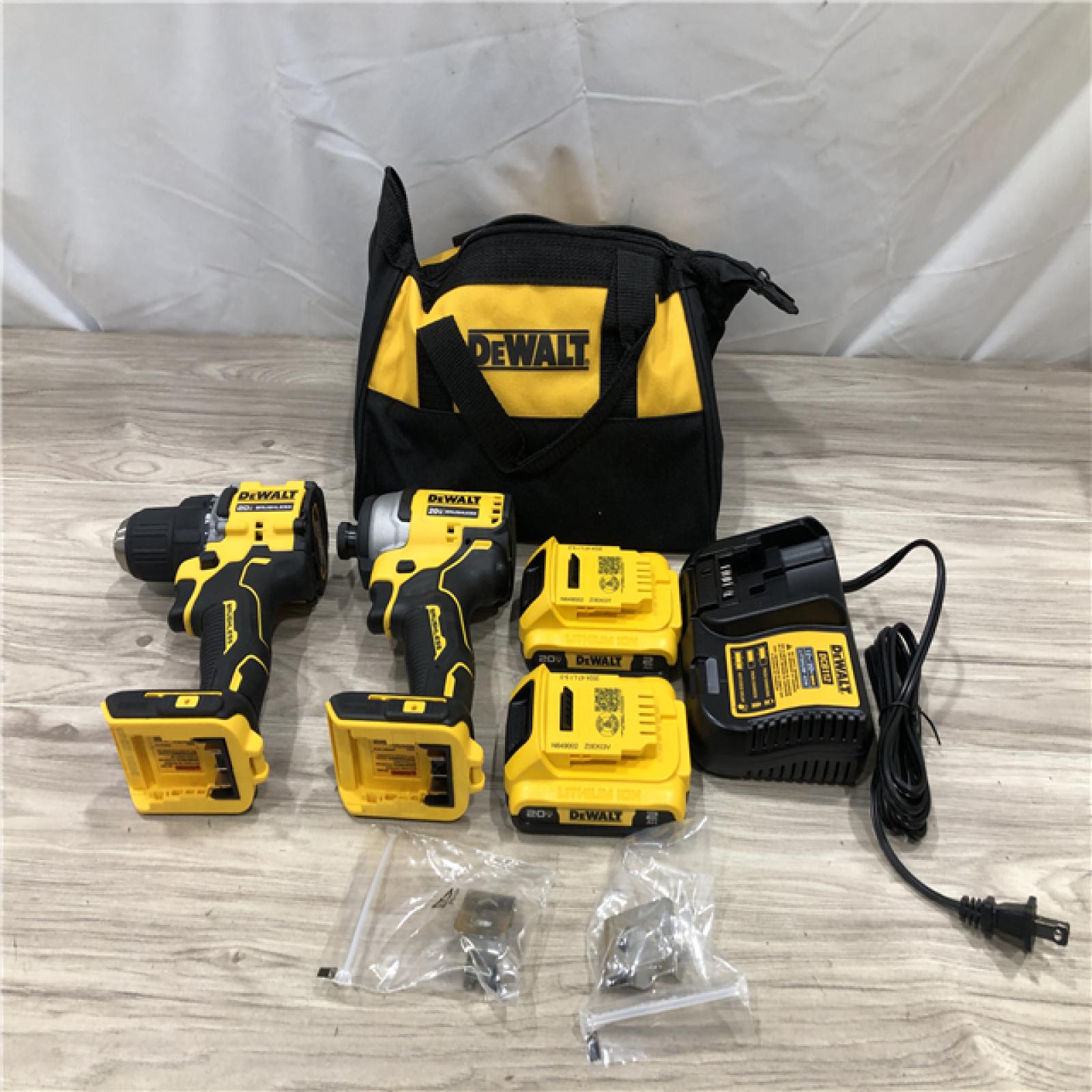 AS-IS DEWALT ATOMIC 20-Volt MAX Lithium-Ion Cordless Combo Kit