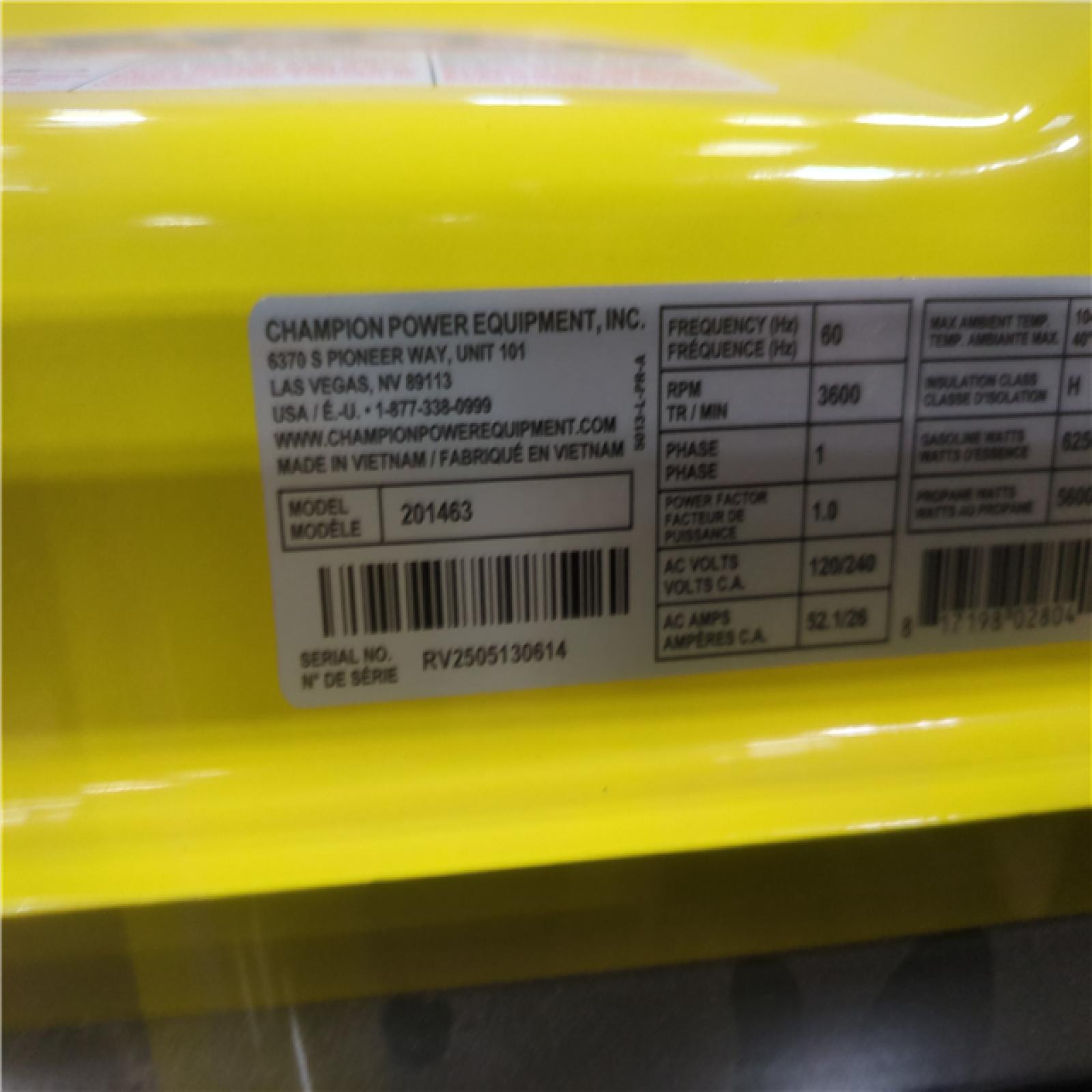 CALIFORNIA AS-IS CHAMPION PORTABLE POWER GENERATOR