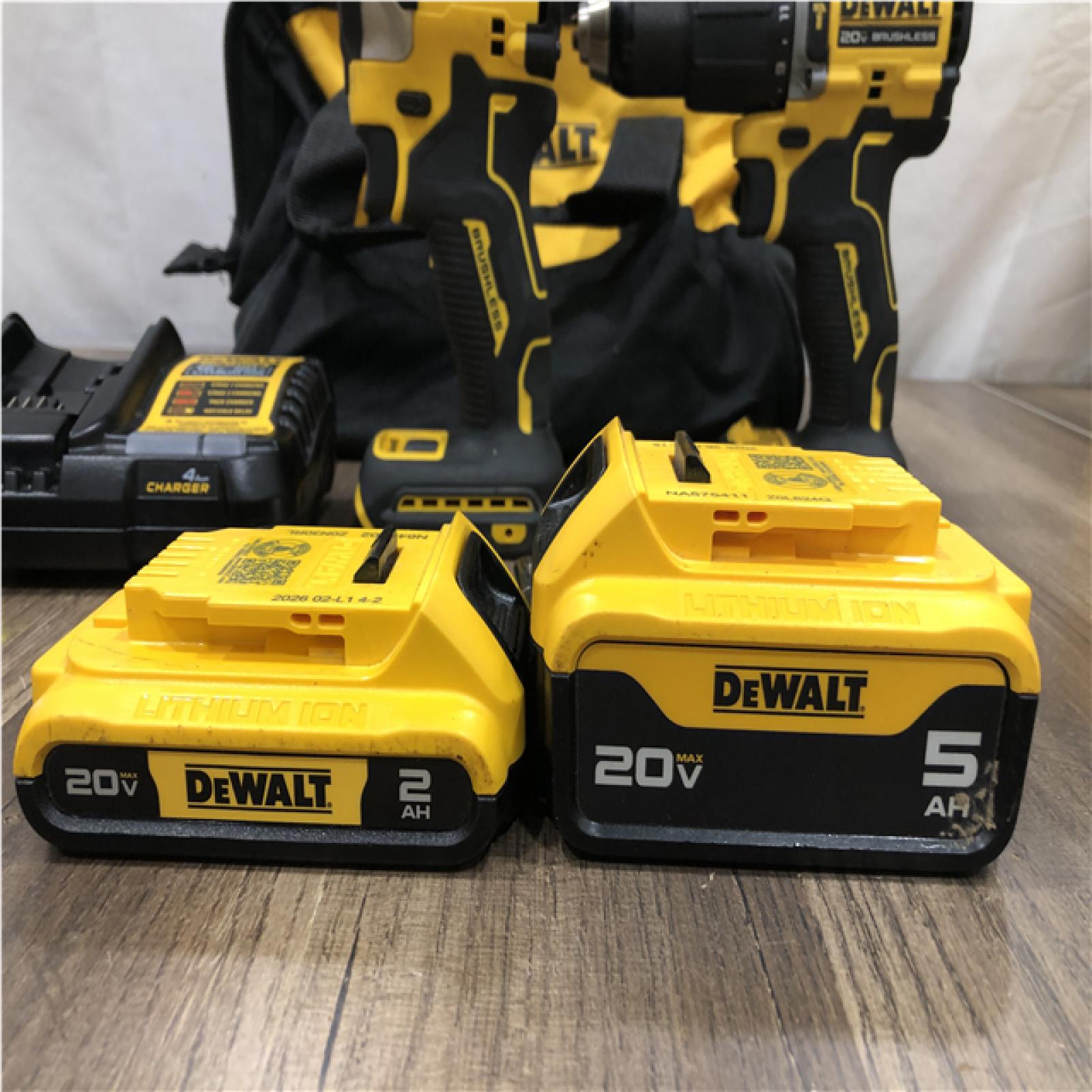 AS-IS DEWALT ATOMIC 20V MAX Lithium-Ion Cordless 2-Tool Combo Kit