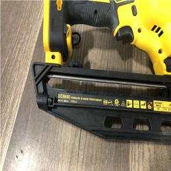 AS-IS DEWALT 20V MAX XR 16-Gauge Electric Cordless Angled Finishing Nailer Kit