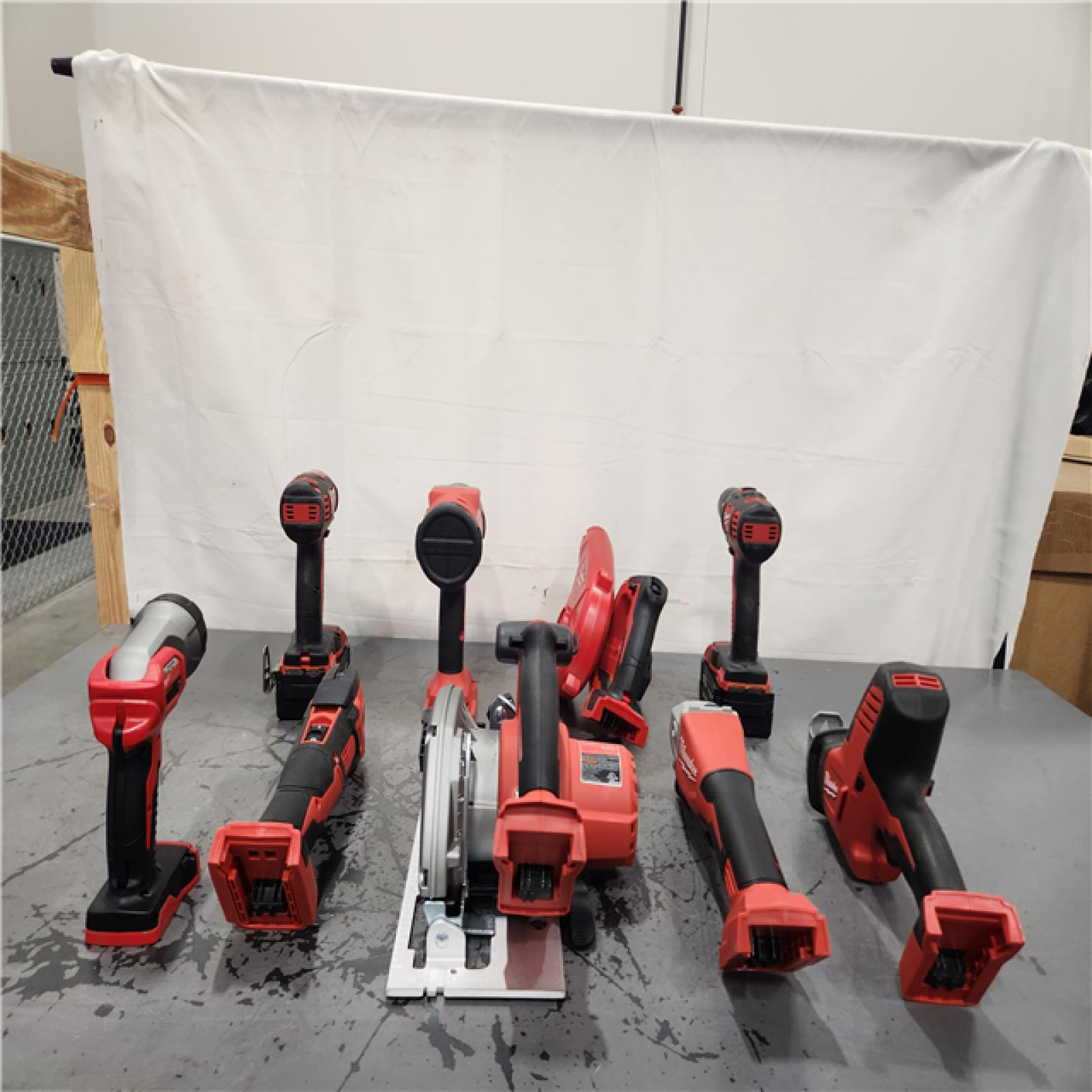 AS-IS- Milwaukee 18-Volt Lithium-Ion Cordless (9-Tool) Combo Kit