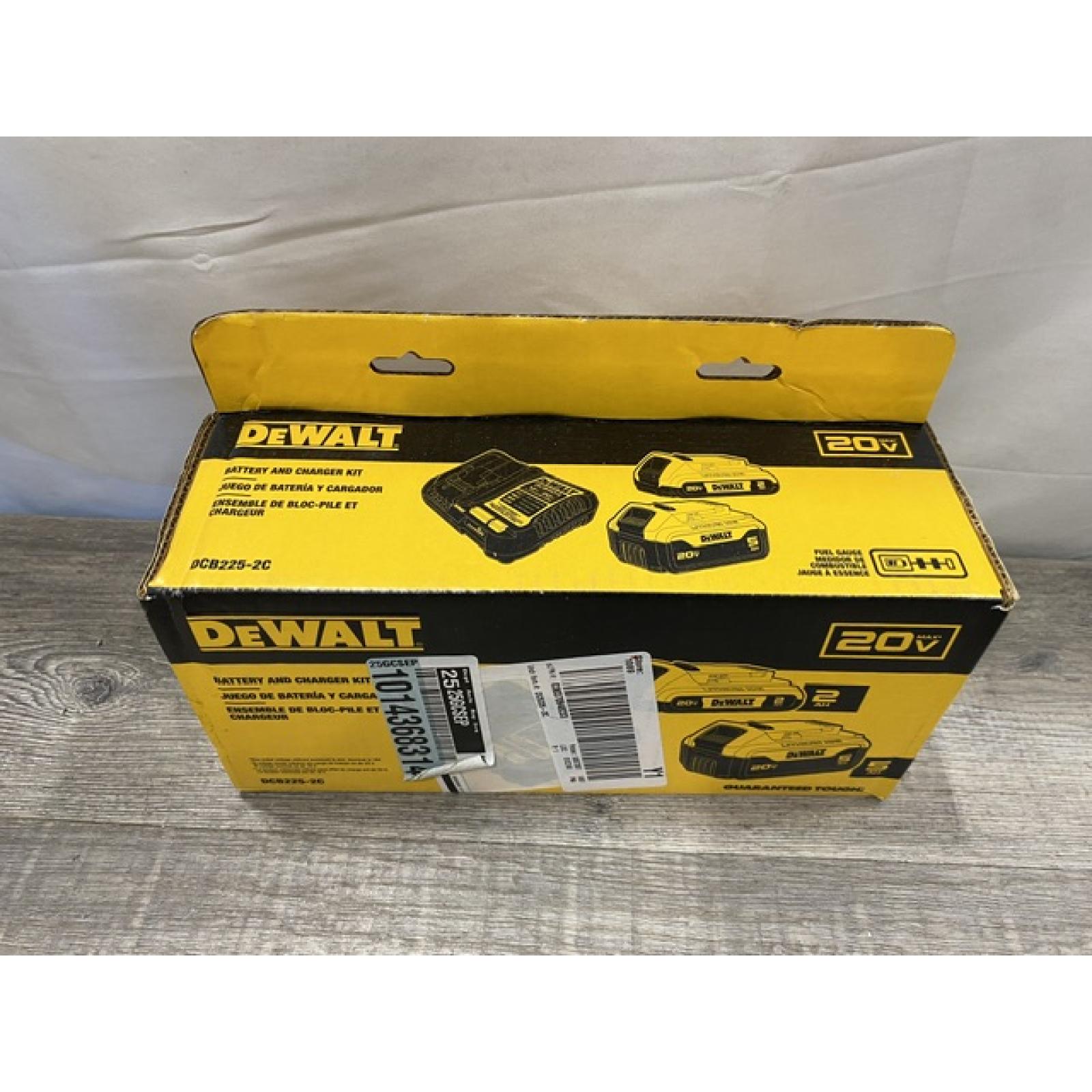 NEW - DEWALT 20V MAX Lithium-Ion Battery Kit with 5.0Ah and 2.0Ah Battery and Charger