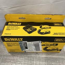 NEW - DEWALT 20V MAX Lithium-Ion Battery Kit with 5.0Ah and 2.0Ah Battery and Charger