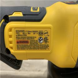 AS-IS DEWALT 20V XR Cordless 4-1/2. in. to 5 in. Variable Speed Angle Grinder (Tool Only)