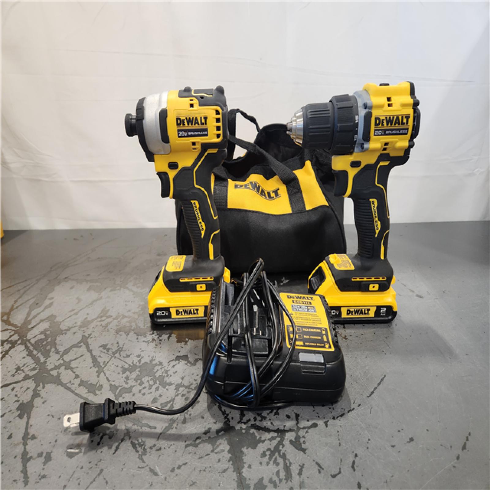 AS-IS- DEWALT ATOMIC 20-Volt MAX Lithium-Ion Cordless Combo Kit