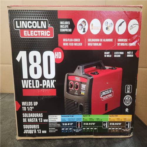 Phoenix NEW Lincoln Electric Weld-Pak 180 Amp MIG Flux-Core Wire Feed Welder  230V  Aluminum Welder with Spool Gun sold separately - K2515-1