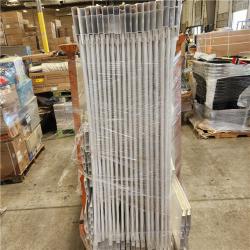 Phoenix Location AS-IS Veranda Linden 6 ft. H x 8 ft. W White Privacy Vinyl Fence Panel (Unassembled)