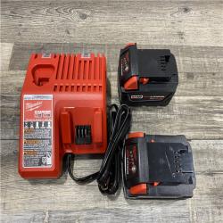 AS-IS Milwaukee 18-Volt Lithium-Ion XC Starter Kit with Two 5.0Ah Batteries and Charger