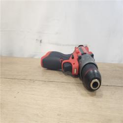 AS-IS- Milwaukee M12 FUEL 12-Volt Lithium-Ion Brushless Cordless 1/2 in. Hammer Drill Kit with 1 Compact 2.0Ah Battery Pack and 1 Charger