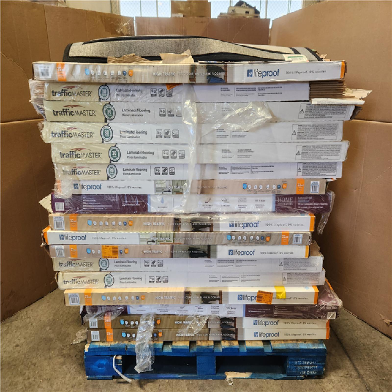 Phoenix AS-IS .Com Home Improvement Pallet (64-Boxes of Vinyl Flooring)
