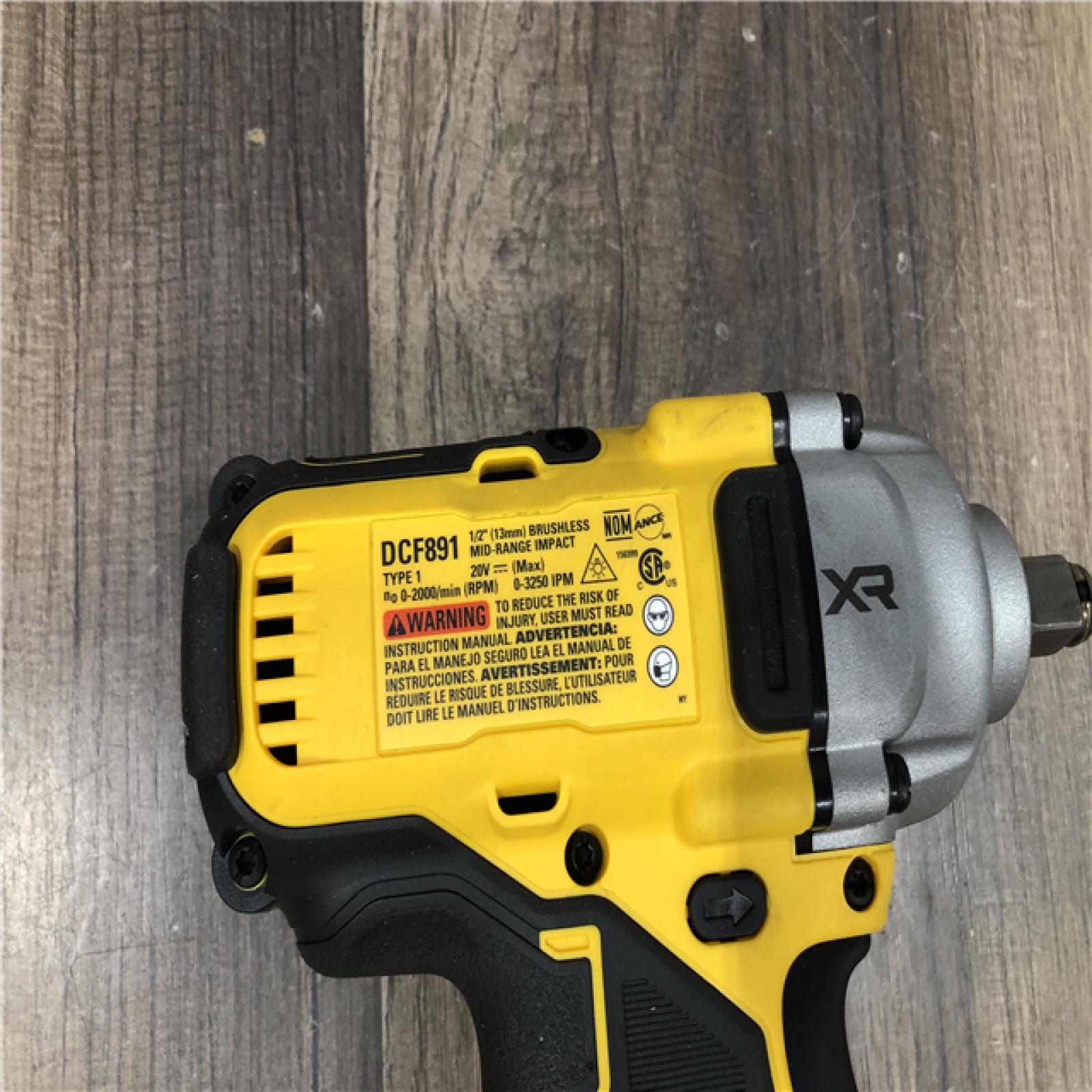 AS-IS DEWALT 20V MAX XR Cordless 1/2 in. Impact Wrench (Tool Only)