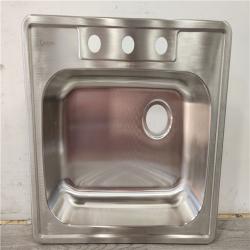 Phoenix Location NEW Aspen Stainless Steel Top mount 25 22G Single Bowl Sink Pallet (16 Sinks) (SEALED)