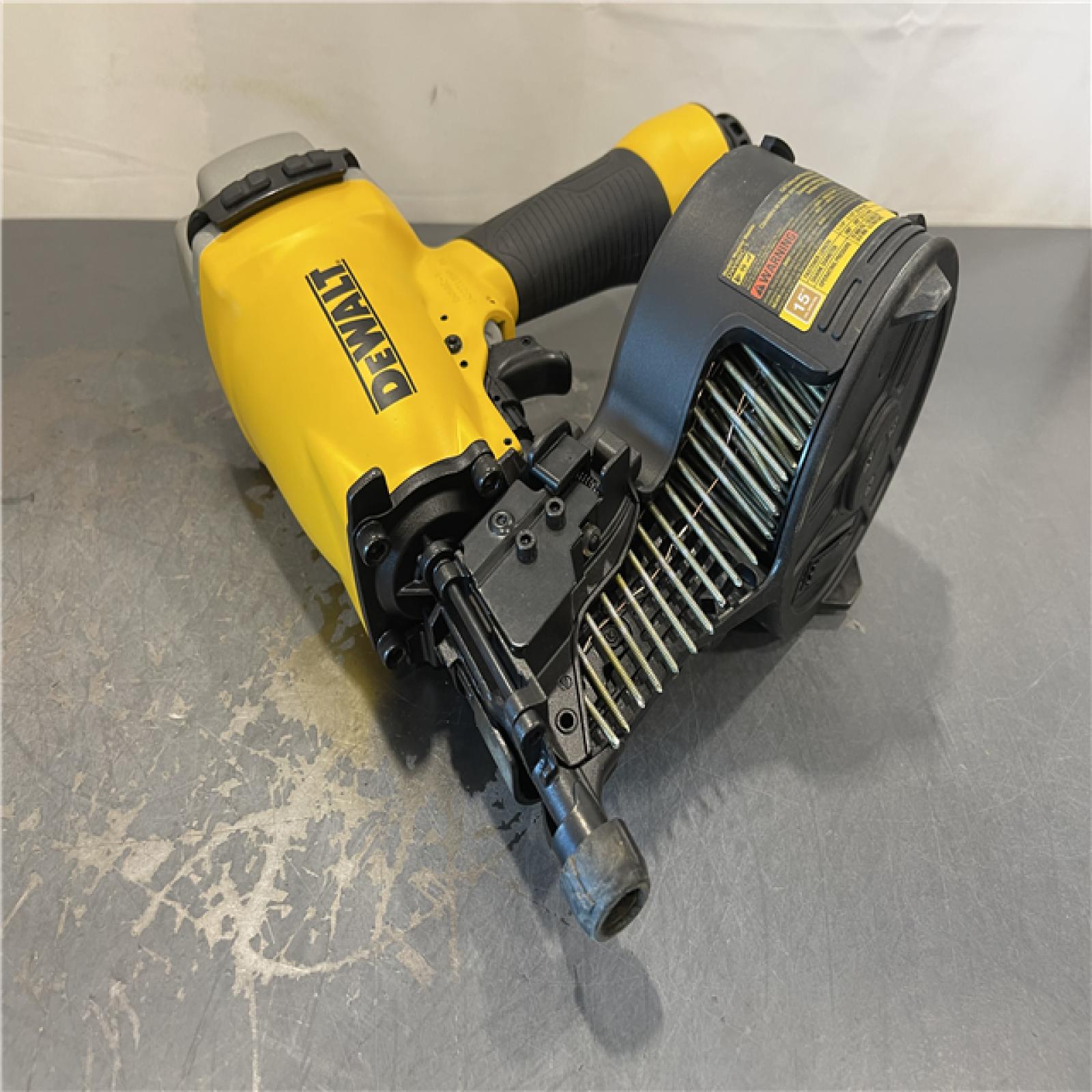 AS-IS - DEWALT Pneumatic 15-Degree Coil Corded Siding Nailer