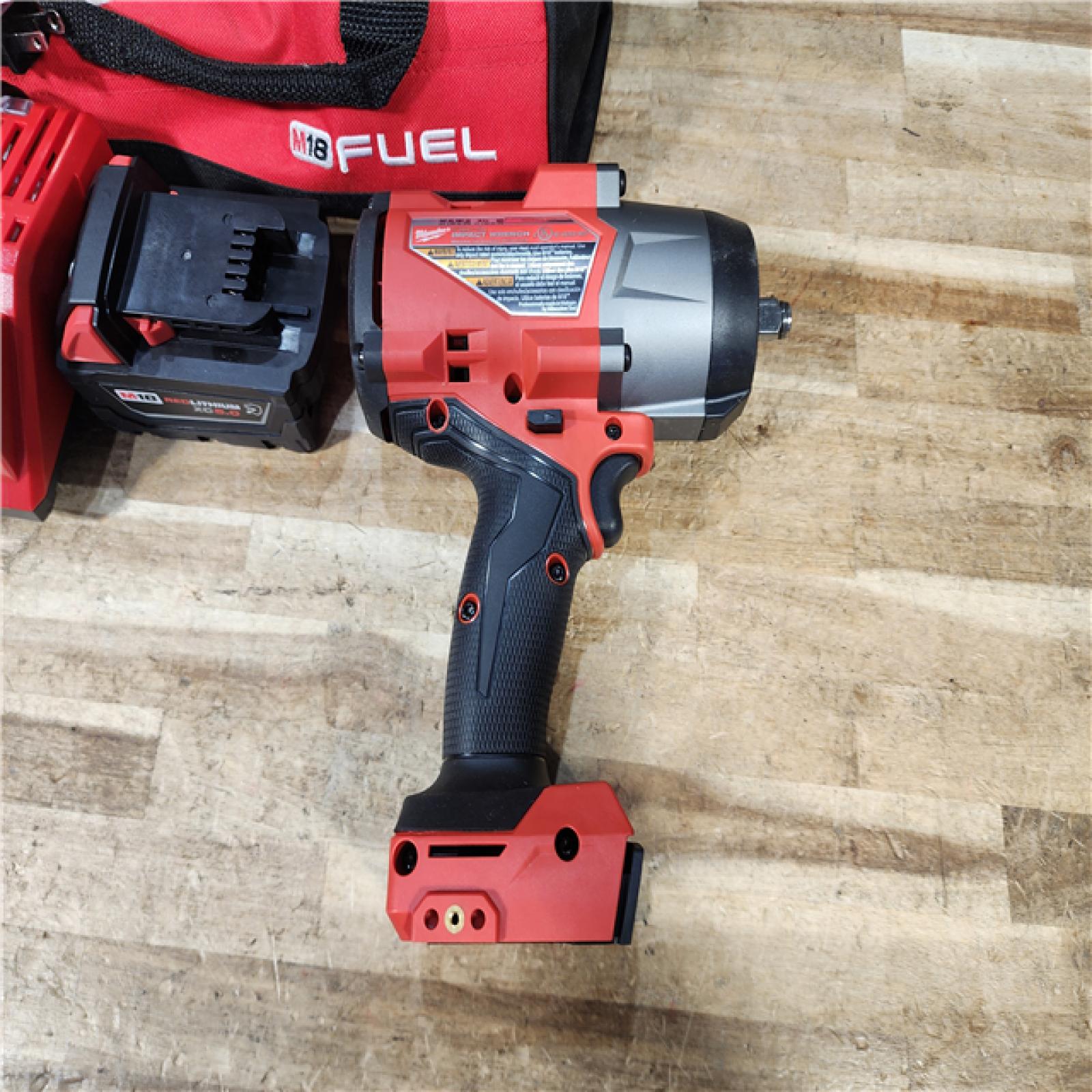 HOUSTON LOCATION - AS - IS Milwaukee FUEL 18V Lithium-Ion Brushless Cordless 1/2 in. Impact Wrench w/Friction Ring Kit