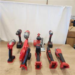 AS-IS- Milwaukee 18-Volt Lithium-Ion Cordless (9-Tool) Combo Kit