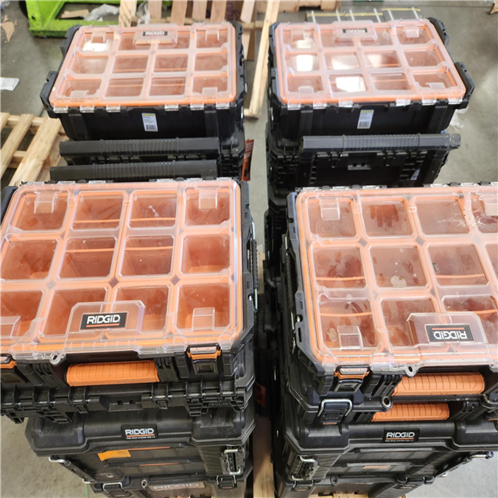 Phoenix RIDGID Pro Gear 25 in. Rolling Tool Box  22 in. XL 2-Drawer Box  Power Tool Box  and Multi-Section Organizer Combo (4-Total)