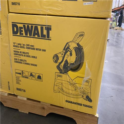NEW-  DeWalt 15 Amp Corded 12 in. Compound Double Bevel Miter Saw