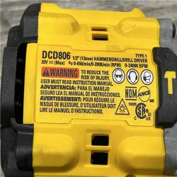 AS-IS DEWALT 20V XR Brushless Cordless 1/2 in. Hammer Drill (Tool-Only)