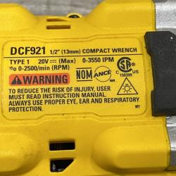 AS-IS DEWALT ATOMIC 20V MAX Lithium-Ion Brushless Cordless 1/2 in. Variable Speed Impact Wrench Kit