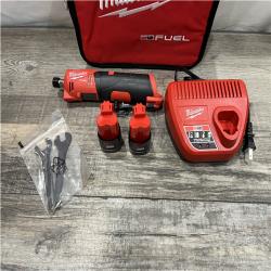 AS-IS Milwaukee  FUEL 12V Lithium-Ion Brushless Cordless 1/4 in. Straight Die Grinder Kit